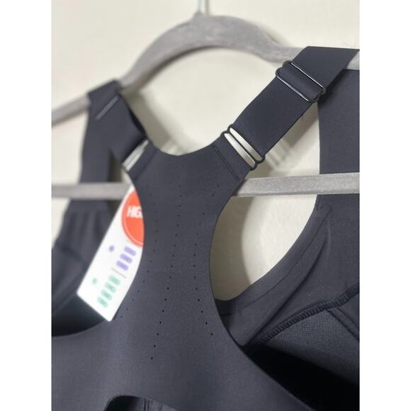 Move Theology Women's Scoop Neck Seamless Sport Bra with Zip Front Straps Size M - Picture 4 of 11